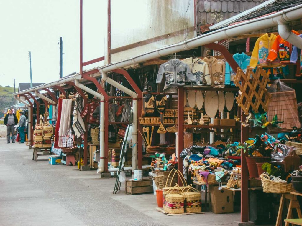 Kunsthandwerkermarkt in Castro auf Chiloe