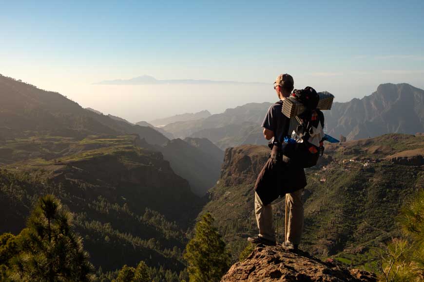 Wanderer auf Gran Canaria - Bild kostenlos herunterladen bei pictjour.com